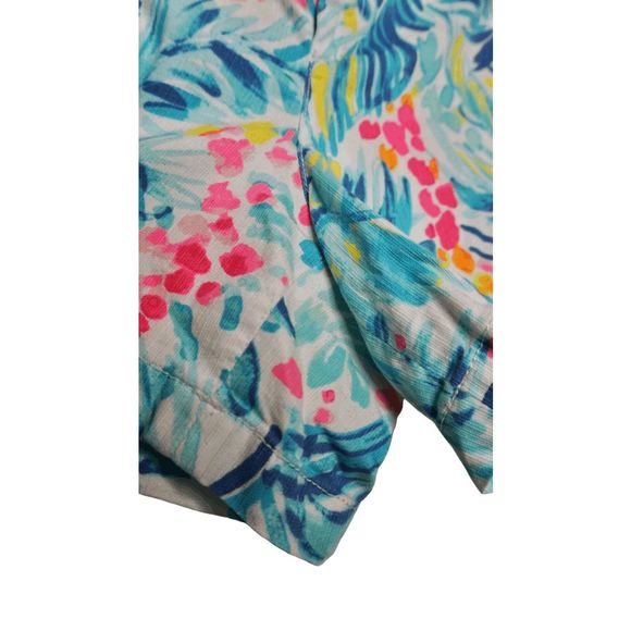 Lilly Pulitzer 5” Callahan Sz 16 Summer Shorts Serene Blue Tippy Top - Picture 6 of 6
